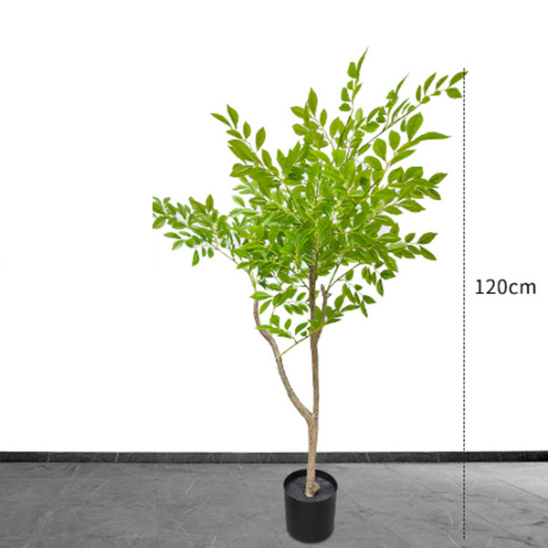 factory wholesale 1.2m Artificial Elm Tree with 6 Leaves