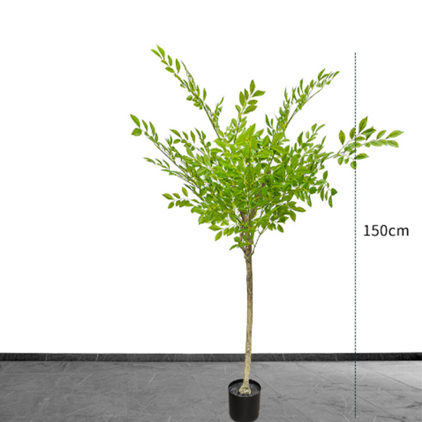 Hot selling 1.5m Artificial Elm Tree  with 8 Leaves