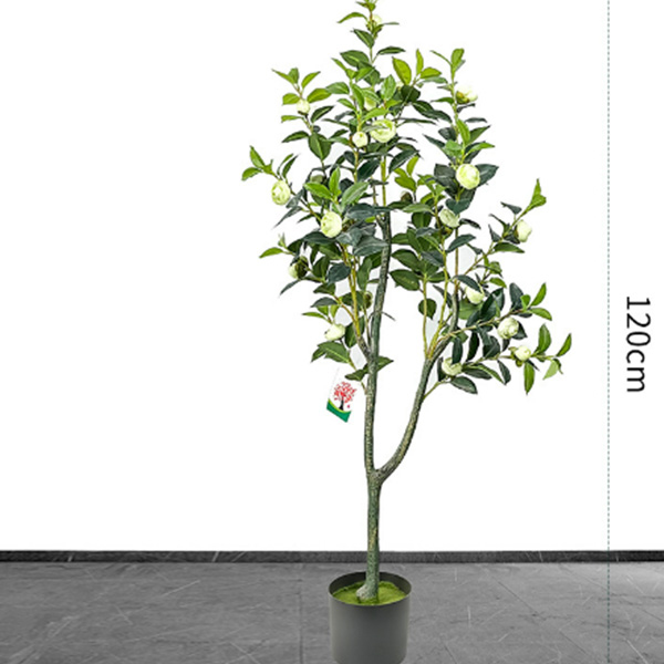 Sale 120cm Artificial Camellia with 5 leaves