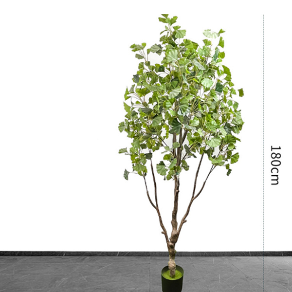 Hot 1.8m Artificial ginkgo tree, 1.8m green ginkgo tree