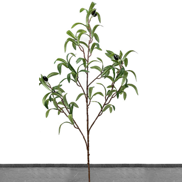 Five branched Artificial olive branch Wholesale factory price